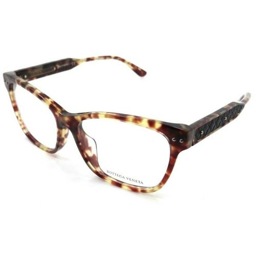 Women's Eyeglasses - Shiny Honey Havana / BV0016OA 005 - Bottega Veneta - Modalova