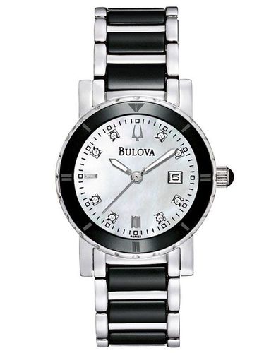P122 Women's Quartz Diamond Ceramic Watch - Bulova - Modalova