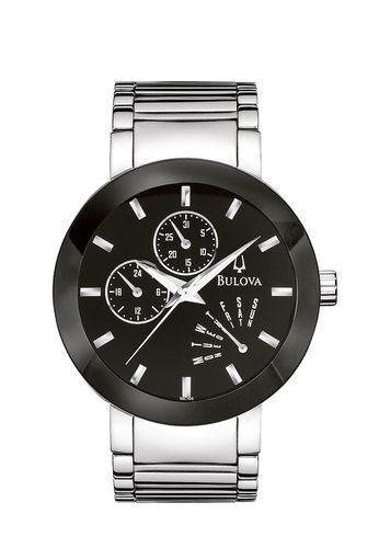 Men's Black Dial Bracelet Watch 96C105 - Bulova - Modalova