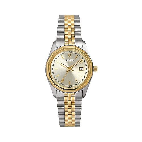 Women's Two Tone Bracelet Watch 98M000 - Bulova - Modalova