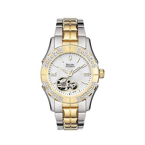 Women's Diamond Automatic BVA Series 140 Watch 98R130 - Bulova - Modalova