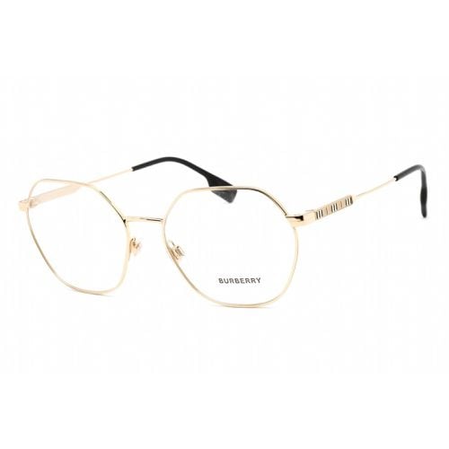 Unisex Eyeglasses - Clear Lens Light Gold Metal Round Frame / 0BE1350 1109 - BURBERRY - Modalova