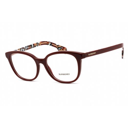 Women's Eyeglasses - Clear Lens Bordeaux Plastic Oval Frame / 0BE2291 3742 - BURBERRY - Modalova