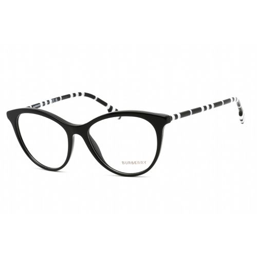 Women's Eyeglasses - Clear Lens Black Plastic Cat Eye Frame / 0BE2325 4007 - BURBERRY - Modalova