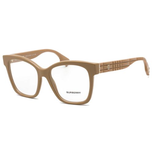 Women's Eyeglasses - Beige Cat Eye Plastic Frame Clear Lens / BE2363 3990 - BURBERRY - Modalova