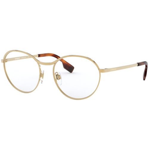 Women's Eyeglasses - Gold Metal Round Frame Demo Lens / 0BE1337 1017 - BURBERRY - Modalova