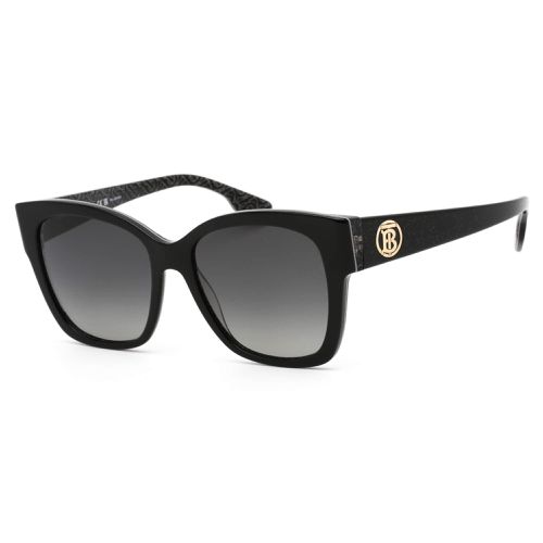 Women's Sunglasses - Black Full Rim Plastic Square Frame / 0BE4345 3977T3 - BURBERRY - Modalova