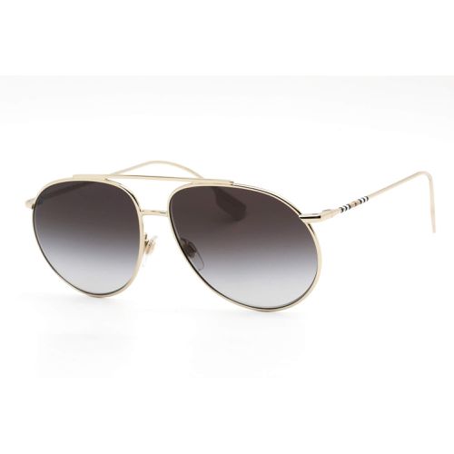 Women's Sunglasses - Light Gold Frame Grey Gradient Lens / 0BE3138 11098G - BURBERRY - Modalova