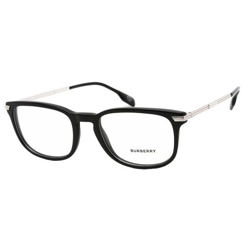 Men's Eyeglasses - Black Rectangular Frame Clear Demo Lens / 0BE2369 3001 - BURBERRY - Modalova