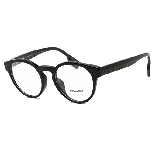 Men's Eyeglasses - Black Round Plastic Frame Clear Demo Lens - 0BE2354F 3996 - BURBERRY - Modalova