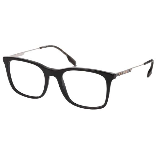 Men's Eyeglasses - Black Square Frame Clear Demo Lens, 51 mm / BE2343 3001 - BURBERRY - Modalova