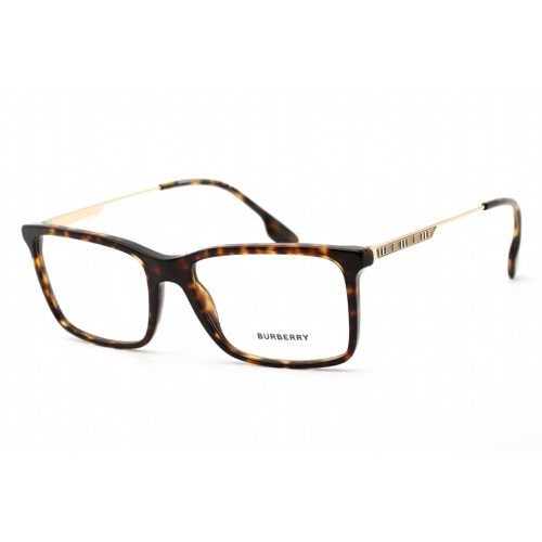 Men's Eyeglasses - Dark Havana/Light Gold Plastic Rectangular / 0BE2339 3002 - BURBERRY - Modalova