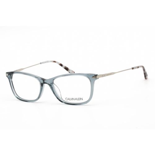 Women's Eyeglasses - Crystal Slate Blue Plastic Cat Eye / CK18722 419 - Calvin Klein - Modalova