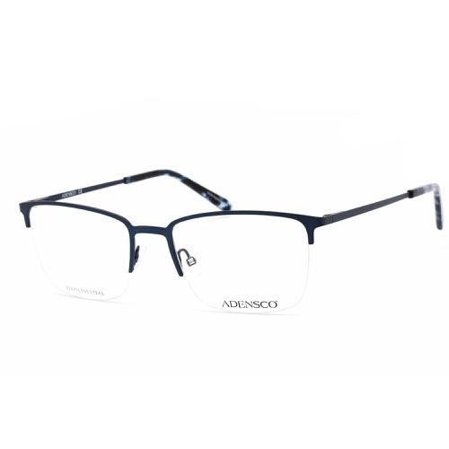 Men's Eyeglasses - Matte Blue Half Rim Metal Rectangular / AD 136 0RCT 00 - Adensco - Modalova