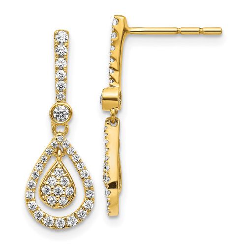 K Diamond Fancy Teardrop Dangle Post Earrings - Jewelry - Modalova