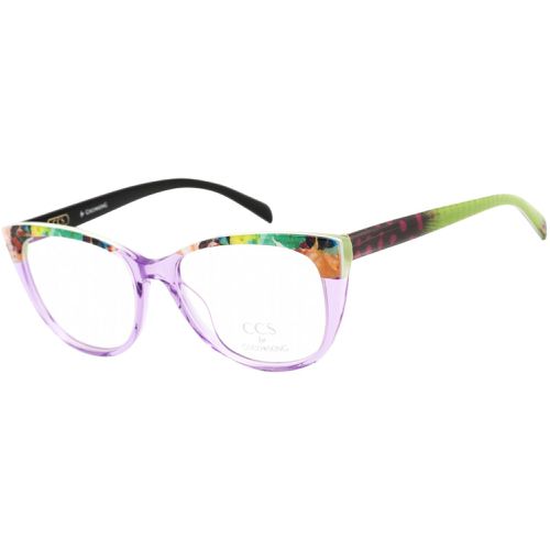 Unisex Eyeglasses - Clear Demo Lens Full Rim Frame / CCS110 01-09 - Ccs By Coco Song - Modalova
