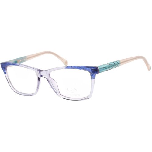 Unisex Eyeglasses - Clear Lens Blue/Pink/Clear Frame / CCS105 05-09 - Ccs By Coco Song - Modalova