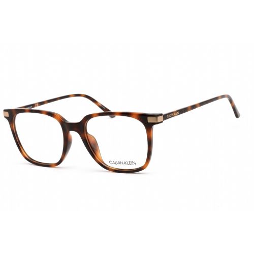 Men's Eyeglasses - Square Soft Tortoise Injected Propionate / CK19530 240 - Calvin Klein - Modalova
