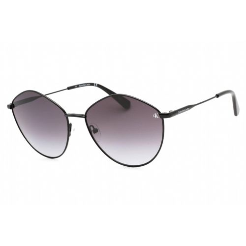 Women's Sunglasses - Black Metal Oval Shape Frame / CKJ22202S 001 - Calvin Klein Jeans - Modalova