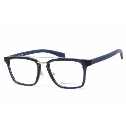 Unisex Eyeglasses - Crystal Navy Aviator Plastic / CKJ793AF 405 - Calvin Klein Jeans - Modalova