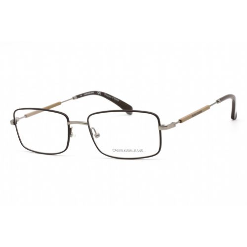Unisex Eyeglasses - Brown/Beige Rectangular Frame / CKJ19108 210 - Calvin Klein Jeans - Modalova