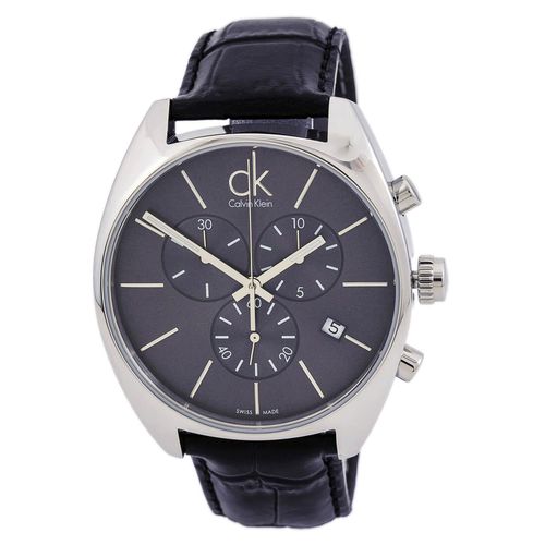 K2F27107 Men's Exchange Grey Dial Chronograph Watch - Calvin Klein - Modalova