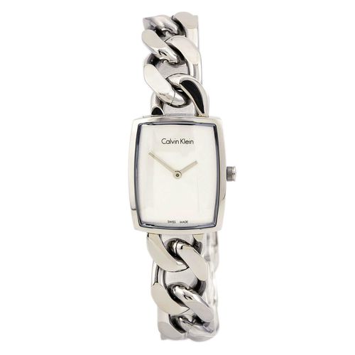 K5D2L126 Women's Amaze Silver Dial Swiss Watch - Calvin Klein - Modalova