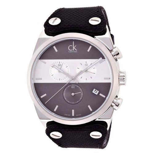 Men's Chronograph Watch - Eager Grey & Silver Dial Watch / K4B371B3 - Calvin Klein - Modalova