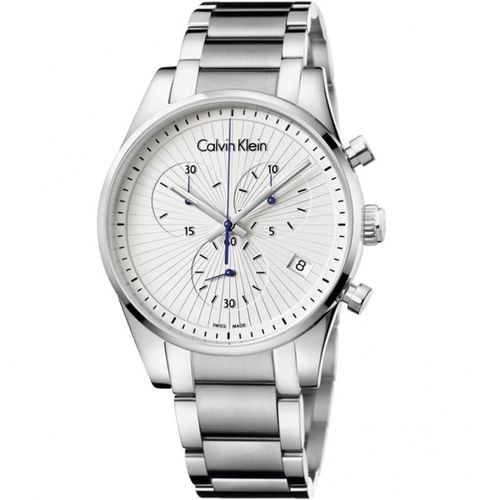 Men's Chronograph Watch - Steadfast White Dial Bracelet / K8S27146 - Calvin Klein - Modalova