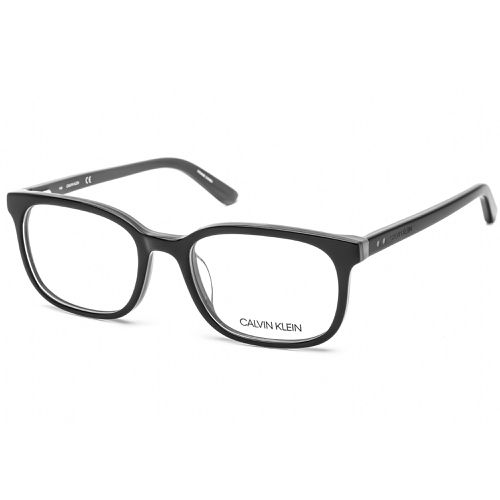 Men's Eyeglasses - Black/Slate Rectangular Plastic Frame / CK19514 032 - Calvin Klein - Modalova