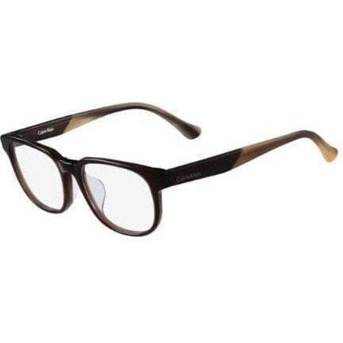 Men's Eyeglasses - Chocolate Square Frame / CK5950A 210 - Calvin Klein - Modalova