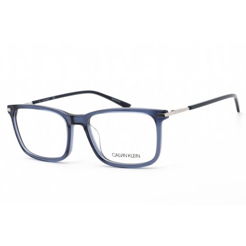 Men's Eyeglasses - Crystal/Navy Plastic Rectangular Frame / CK20510 410 - Calvin Klein - Modalova