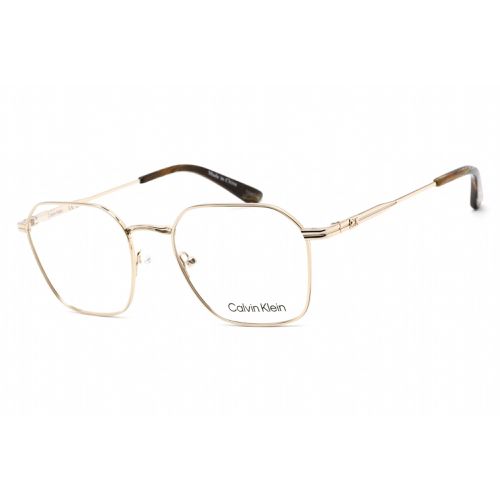 Men's Eyeglasses - Full Rim Yellow Gold Metal Round Frame / CK22116 718 - Calvin Klein - Modalova