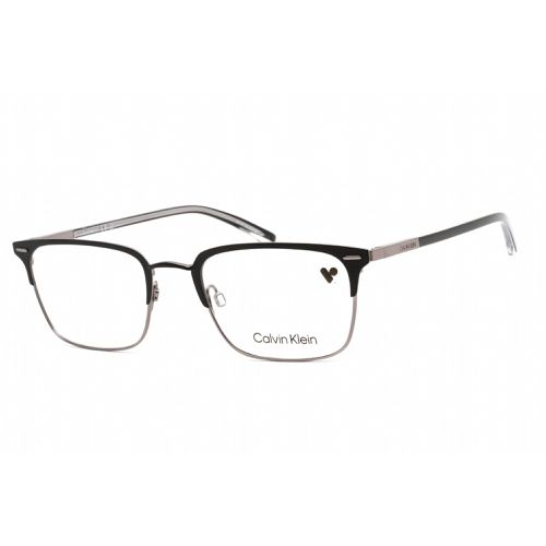 Men's Eyeglasses - Satin Black Plastic Rectangular Frame / CK21302 001 - Calvin Klein - Modalova