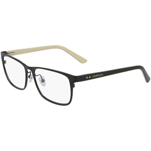 Men's Eyeglasses - Satin Cargo Metal Frame / CK19302 310 - Calvin Klein - Modalova