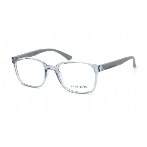 Men's Eyeglasses - Shiny Crystal Grey Plastic Rectangular / CK20534 020 - Calvin Klein - Modalova