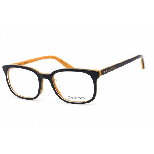 Women's Eyeglasses - Navy/Maize Plastic Rectangular Frame / CK19514 415 - Calvin Klein - Modalova