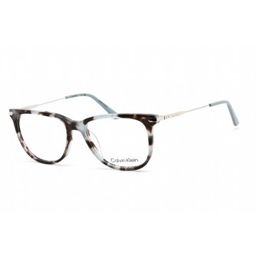 Women's Eyeglasses - Full Rim Light Blue Tortoise Acetate / CK19704 453 - Calvin Klein - Modalova