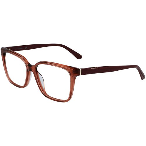 Women's Eyeglasses - Full Rim Rose Acetate Square Frame / CK21520 601 - Calvin Klein - Modalova