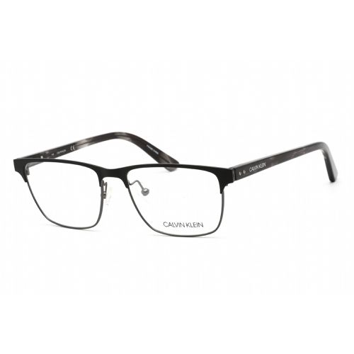 Women's Eyeglasses - Satin Black Metal Rectangular Frame / CK18304 001 - Calvin Klein - Modalova