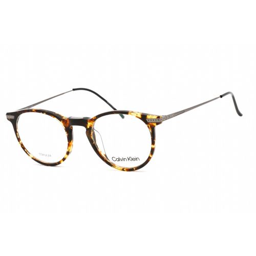 Unisex Eyeglasses - Cat Eye Vintage Havana Plastic Frame / CK22527T 237 - Calvin Klein - Modalova
