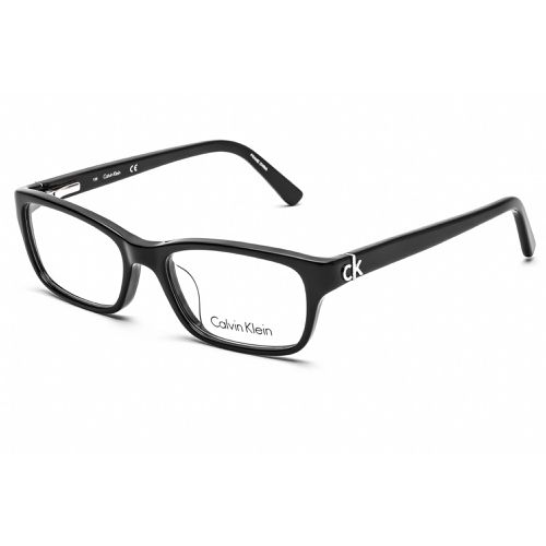 Unisex Eyeglasses - Black Plastic Rectangular Shape Frame / CK5691 001 - Calvin Klein - Modalova