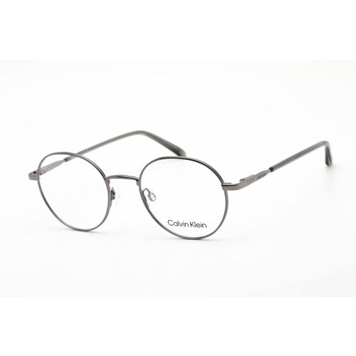 Unisex Eyeglasses - Full Rim Shiny Gunmetal Metal Frame / CK20315 009 - Calvin Klein - Modalova