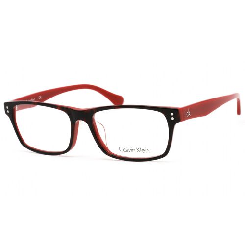 Unisex Eyeglasses - Havana Red Plastic Frame Clear Lens / CK5904A 505 - Calvin Klein - Modalova