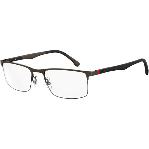 Men's Eyeglasses - Bronze Stainless Steel Rectangular Frame / 8843 0J7D 00 - Carrera - Modalova