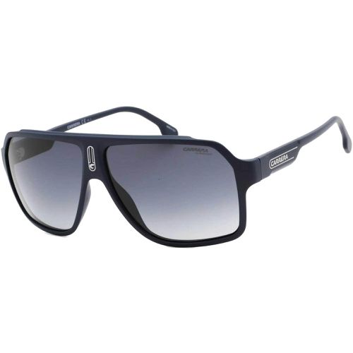 Men's Sunglasses - Blue Rectangular Frame Grey Shaded Lens / 1030/S 0PJP - Carrera - Modalova