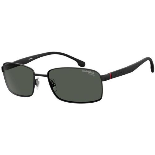 Men's Sunglasses - Matte Black Metal Rectangular Frame / 8037/S 0003/M9 - Carrera - Modalova