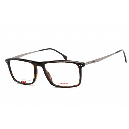 Unisex Eyeglasses - Havana Plastic Rectangular Frame / 8866 0086 00 - Carrera - Modalova