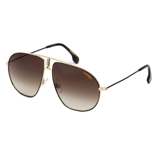 Unisex Sunglasses - Black Gold Metal Frame Brown Gradient Lens / Bound 02M2 00 - Carrera - Modalova