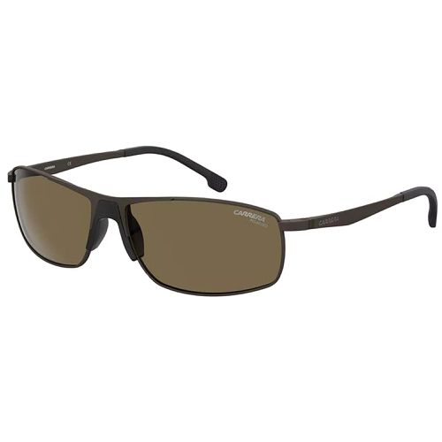 Unisex Sunglasses - Brown Metal Rectangular Full Rim Frame / 8039/S 009Q SP - Carrera - Modalova